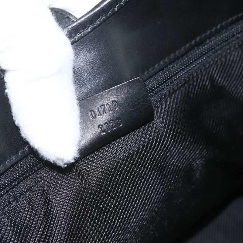 【日本直送】GUCCI GG帆布Jackie肩背包 黑色銀色 01719 正品 165174V-10