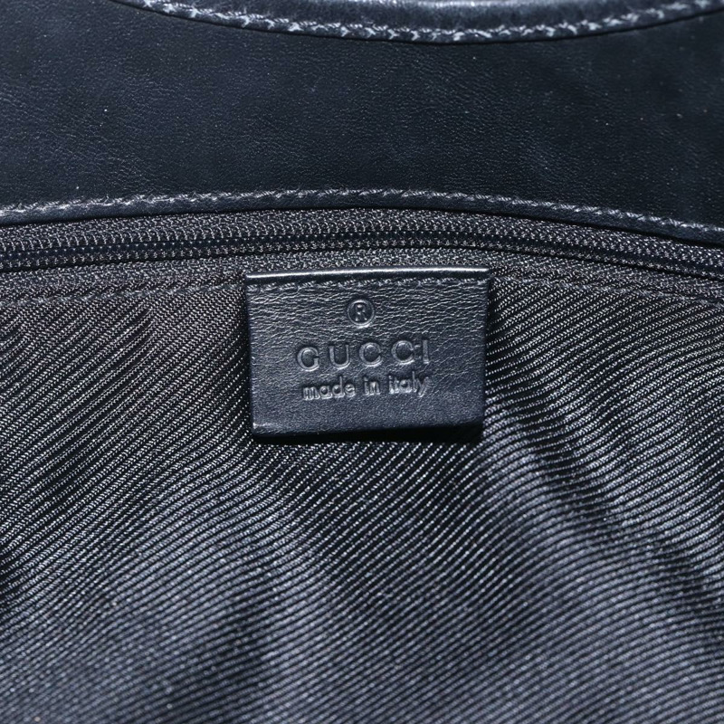 【日本直送】GUCCI GG帆布Jackie肩背包 黑色銀色 01719 正品 165174V-17