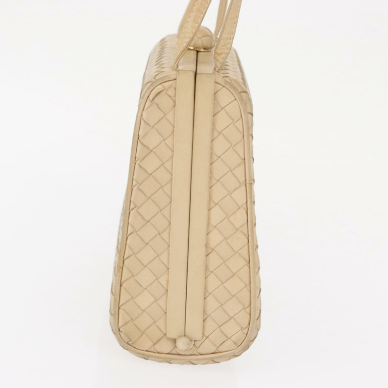 【日本直送】BOTTEGA VENETA INTRECCIATO 單肩包皮革米色金色正品 bs32703-2