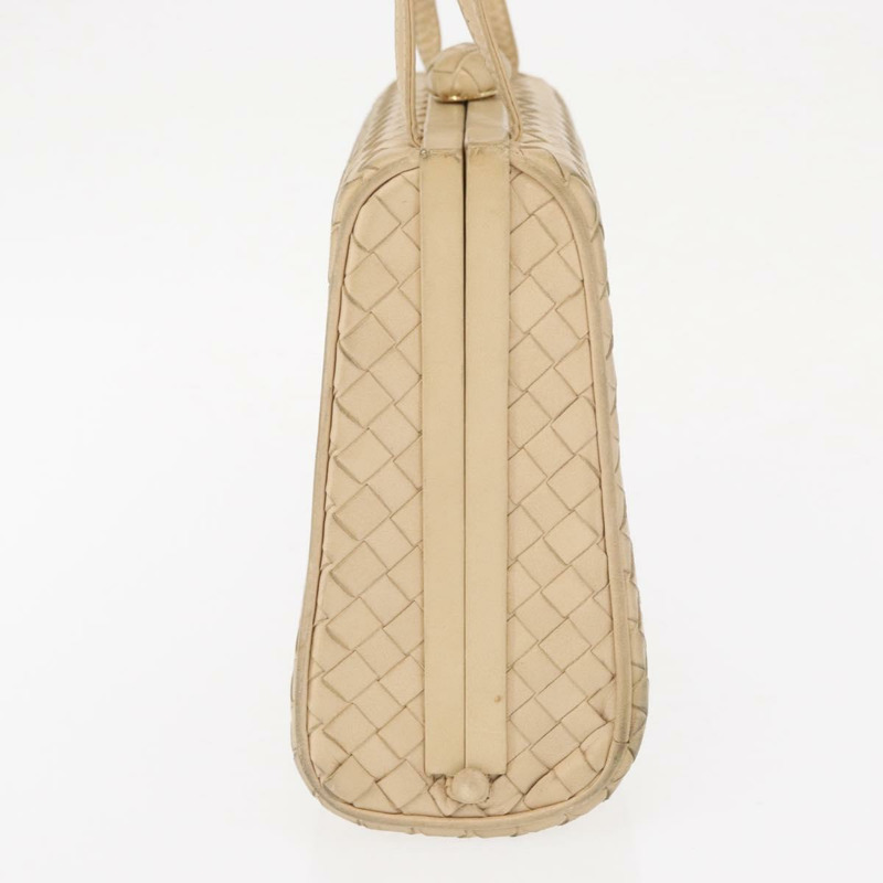 【日本直送】BOTTEGA VENETA INTRECCIATO 單肩包皮革米色金色正品 bs32703-3