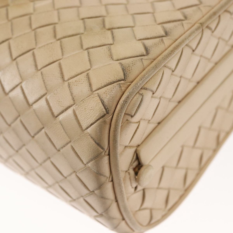 【日本直送】BOTTEGA VENETA INTRECCIATO 單肩包皮革米色金色正品 bs32703-8