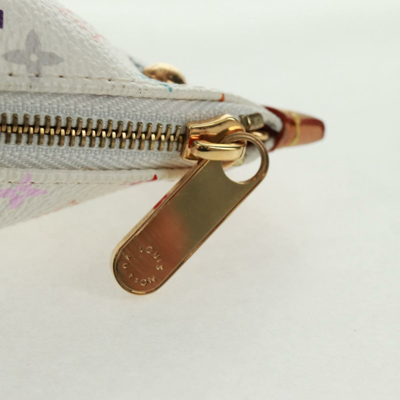 【日本直送】路易威登 Monogram Multicolor Berlango 白色零錢包 M58028 正品 168197V-7
