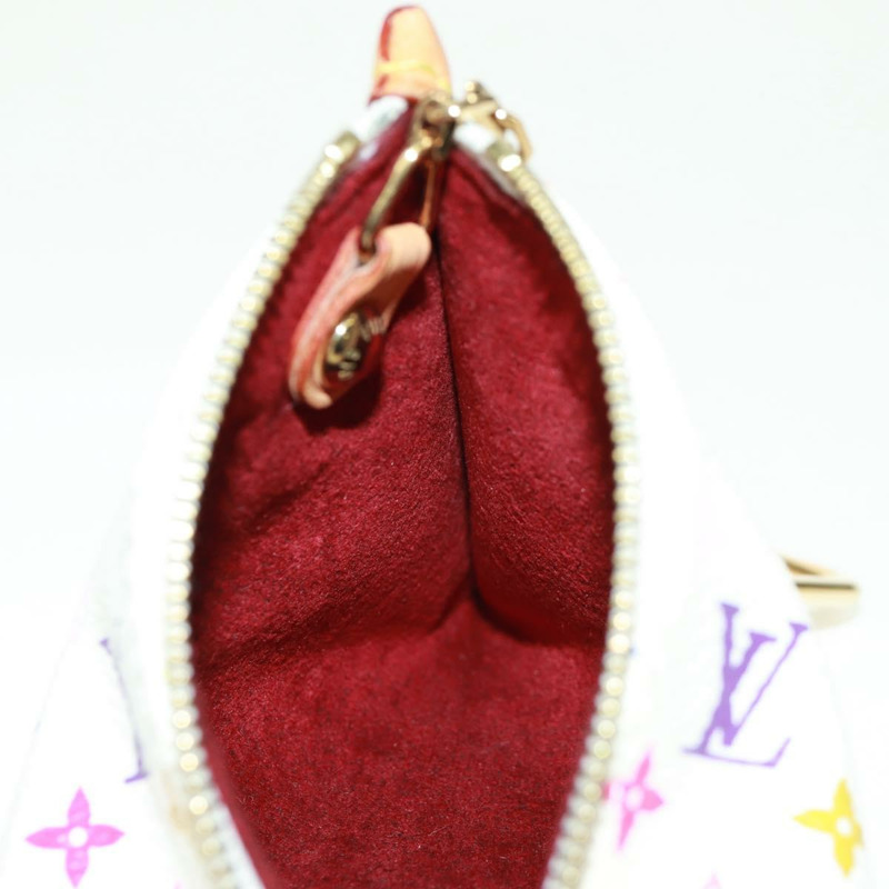 【日本直送】路易威登 Monogram Multicolor Berlango 白色零錢包 M58028 正品 168197V-9