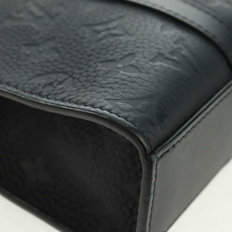 【日本直送】路易威登 Taurillon Clemence 帆布手提包 黑色 M21884 正品 ki6418SAM-15