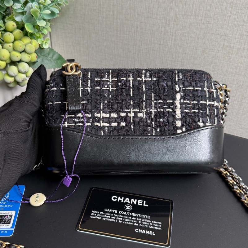 CHANEL香奈兒編織流浪包woc  尺寸：19×11×5 26開 附件：塵袋、保卡、-1