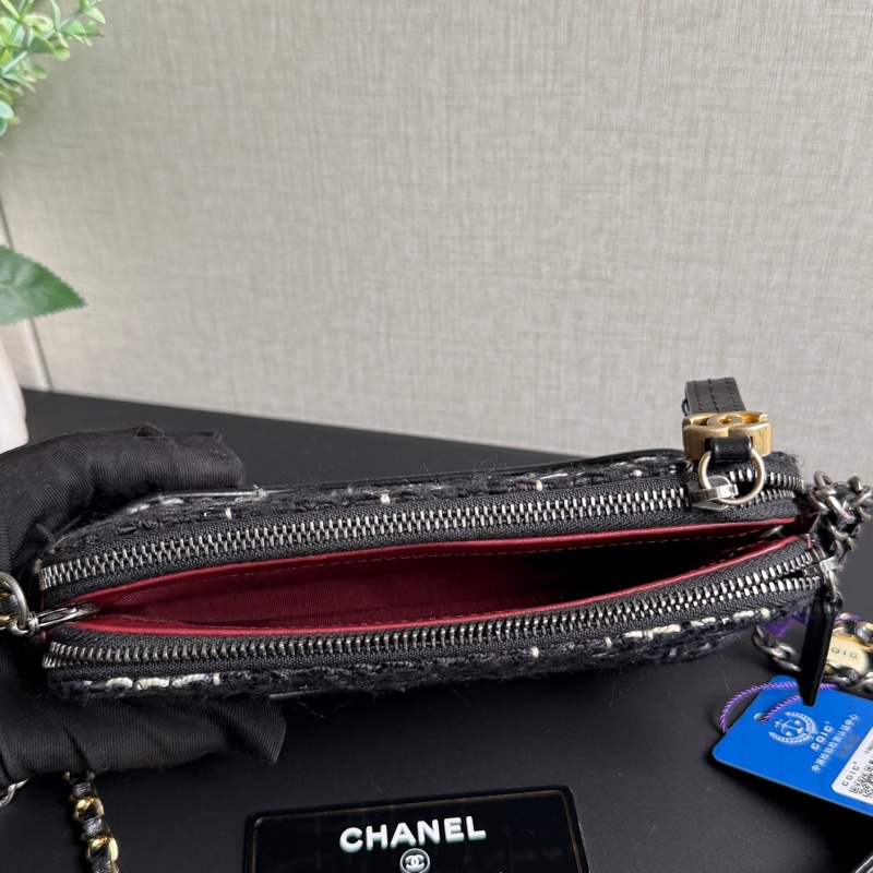 CHANEL香奈兒編織流浪包woc  尺寸：19×11×5 26開 附件：塵袋、保卡、-4