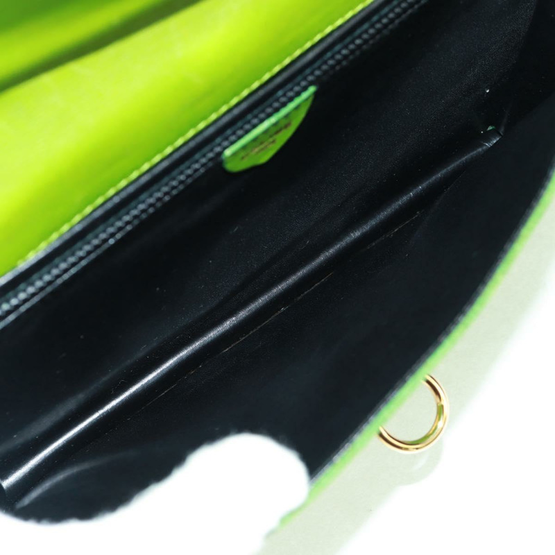 【日本直送】CELINE 鏈條肩背包 麂皮 綠色 金色 正品 168148V-8