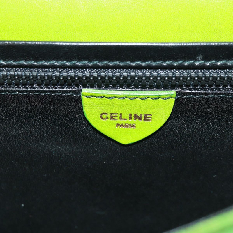 【日本直送】CELINE 鏈條肩背包 麂皮 綠色 金色 正品 168148V-19