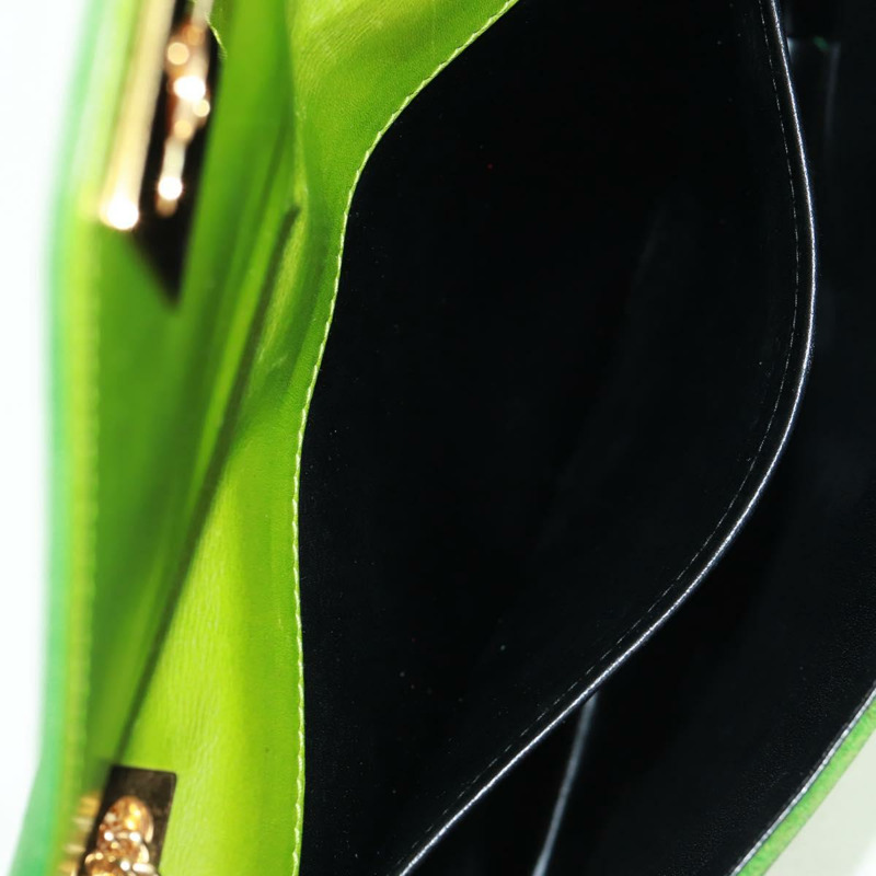 【日本直送】CELINE 鏈條肩背包 麂皮 綠色 金色 正品 168148V-23