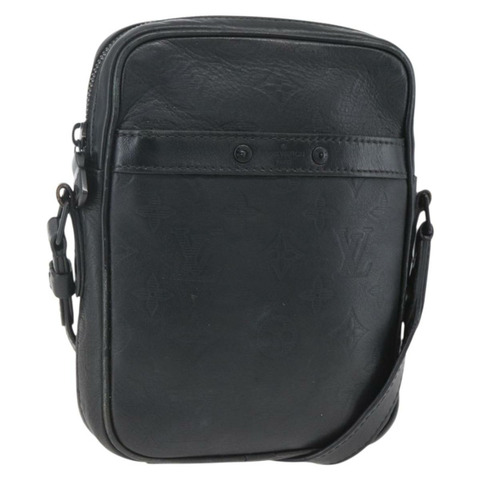 路易威登 Monogram Shadow Danube PM 單肩包 黑色 M43681 LV 正品 168749A