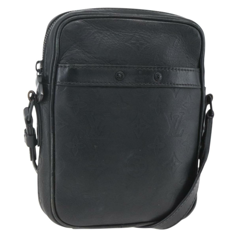 【日本直送】路易威登 Monogram Shadow Danube PM 單肩包 黑色 M43681 LV 正品 168749A-0