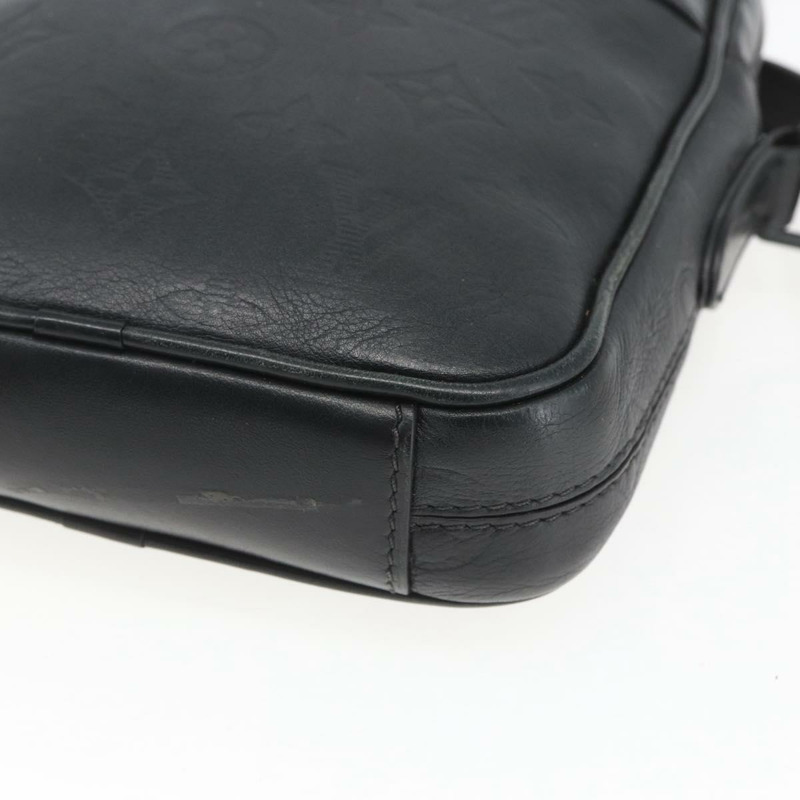 【日本直送】路易威登 Monogram Shadow Danube PM 單肩包 黑色 M43681 LV 正品 168749A-7