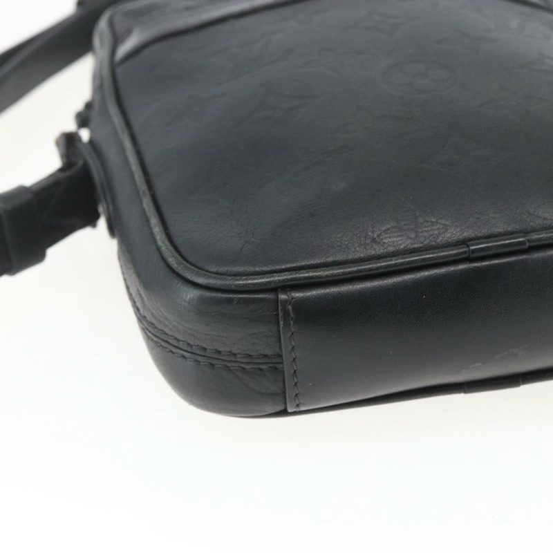 【日本直送】路易威登 Monogram Shadow Danube PM 單肩包 黑色 M43681 LV 正品 168749A-14