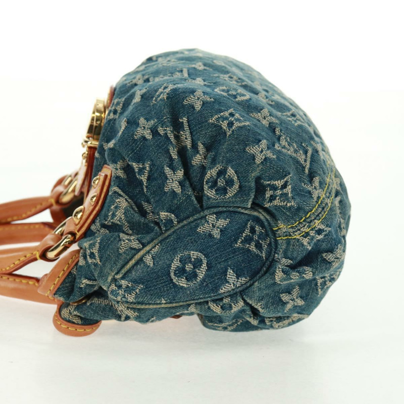 【日本直送】路易威登 Monogram Denim Preity 手提包 藍色 M95020 LV 正品 167949V-2