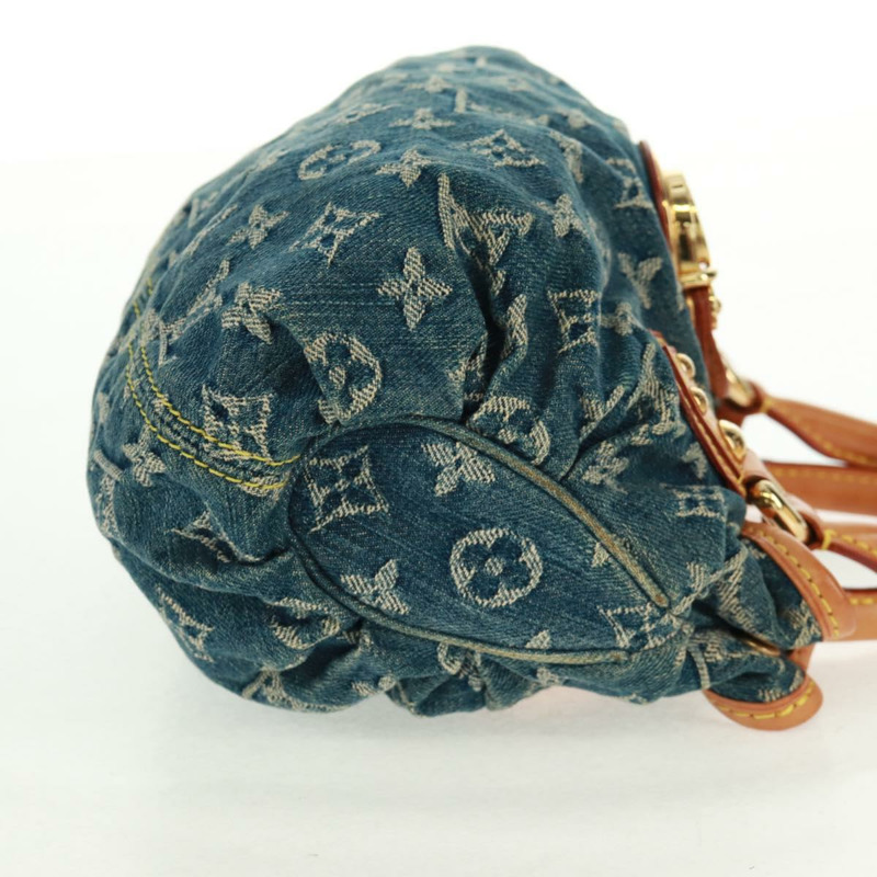 【日本直送】路易威登 Monogram Denim Preity 手提包 藍色 M95020 LV 正品 167949V-3