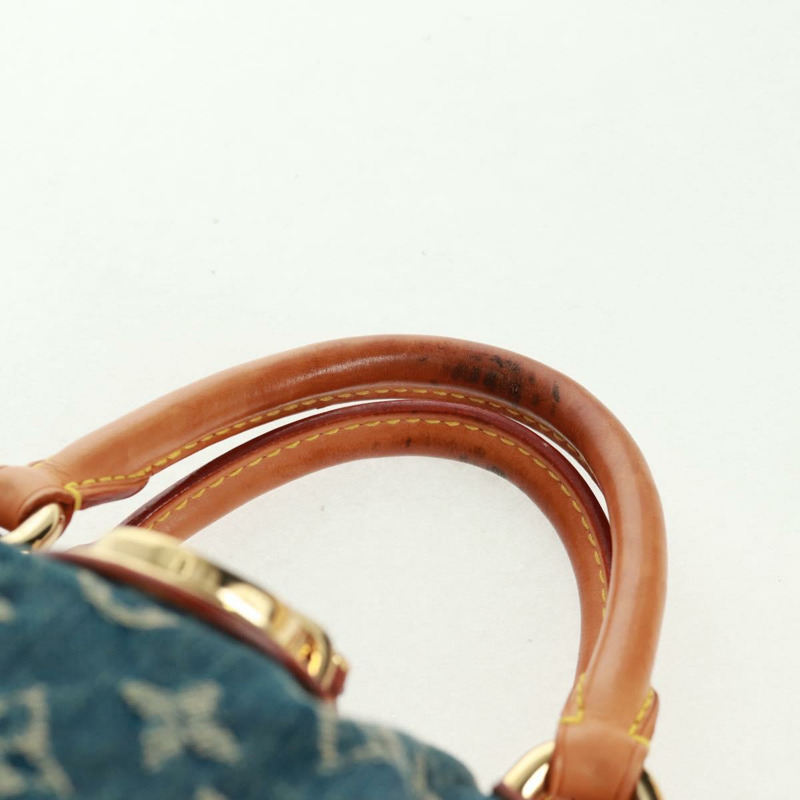 【日本直送】路易威登 Monogram Denim Preity 手提包 藍色 M95020 LV 正品 167949V-7