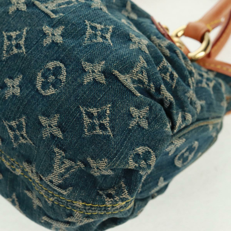 【日本直送】路易威登 Monogram Denim Preity 手提包 藍色 M95020 LV 正品 167949V-14