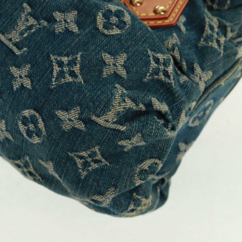 【日本直送】路易威登 Monogram Denim Preity 手提包 藍色 M95020 LV 正品 167949V-16