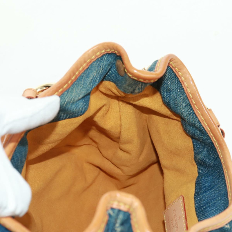 【日本直送】路易威登 Monogram Denim Preity 手提包 藍色 M95020 LV 正品 167949V-19