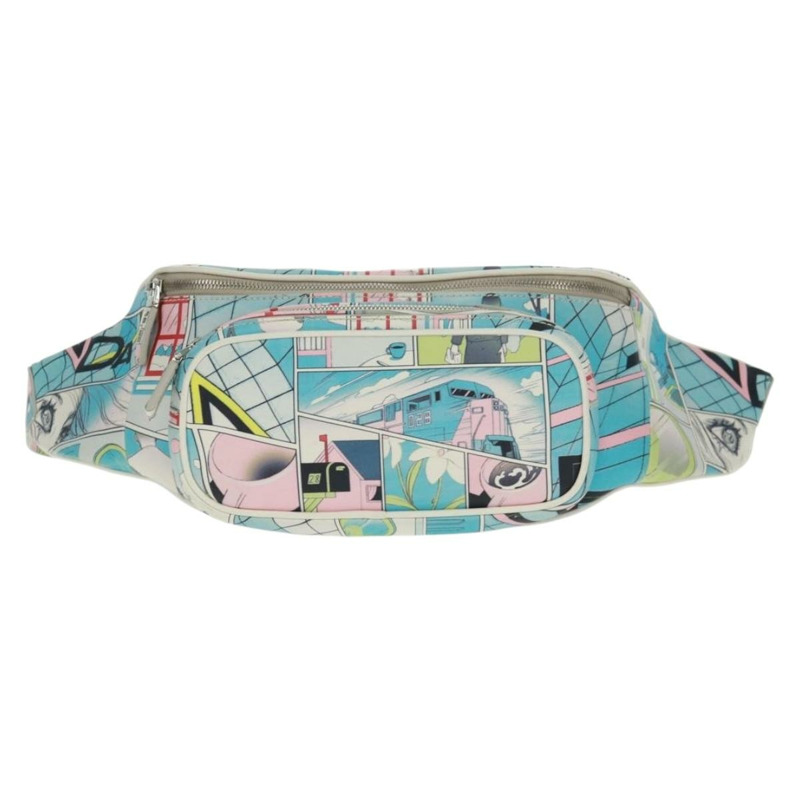 【日本直送】PRADA 皮革斜背包 淺藍色 銀色 正品 168150V-12