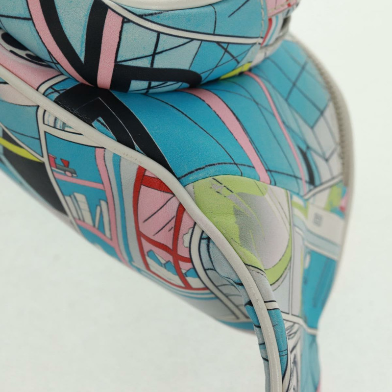 【日本直送】PRADA 皮革斜背包 淺藍色 銀色 正品 168150V-15