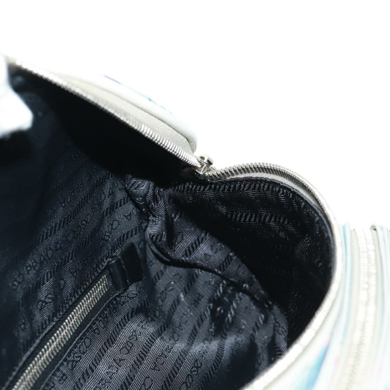 【日本直送】PRADA 皮革斜背包 淺藍色 銀色 正品 168150V-24