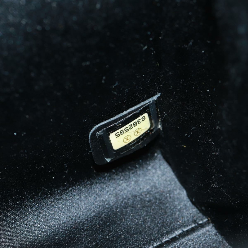 【日本直送】香奈兒山茶花手提包 黑色緞面 CC 正品 168015V-10