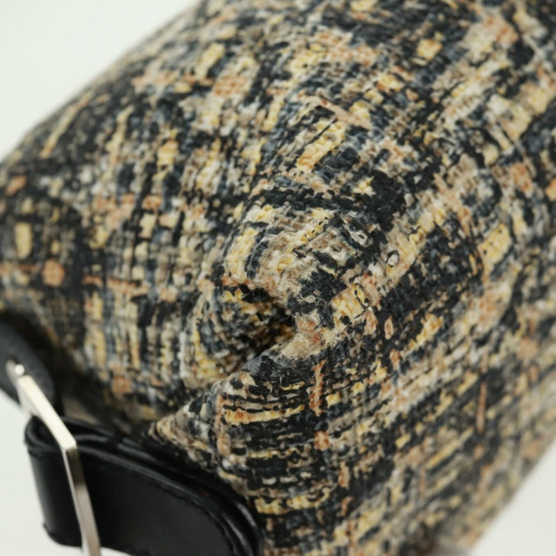 【日本直送】香奈兒斜紋軟呢米色單肩背包 CC Auth 168136V-15