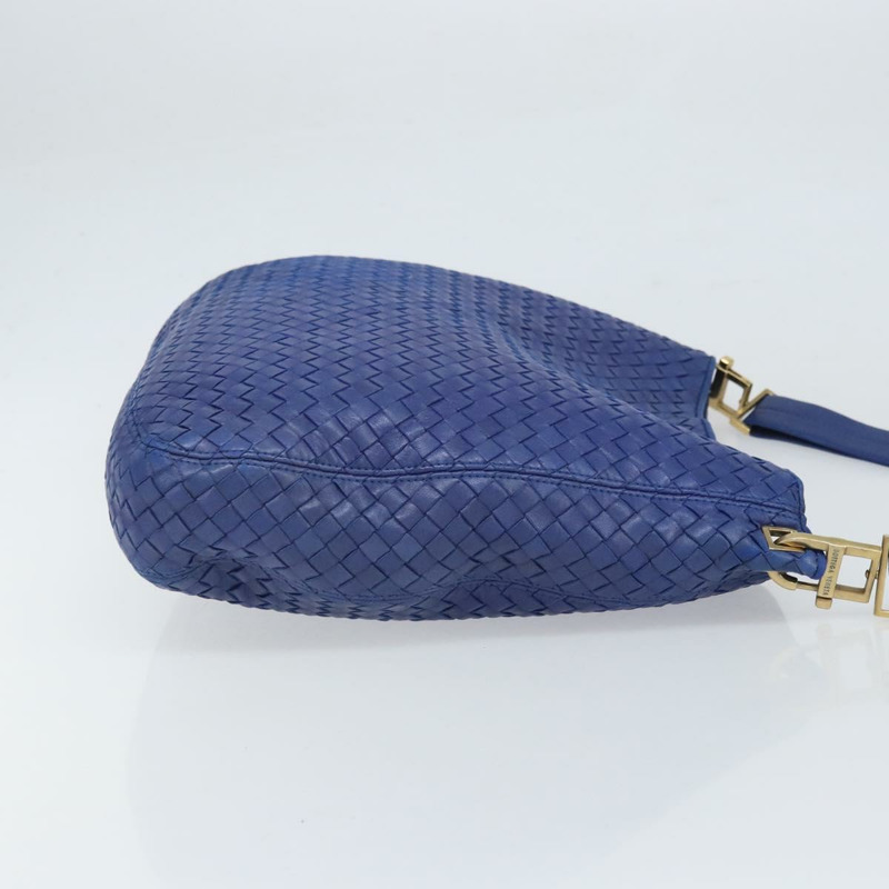 【日本直送】BOTTEGA VENETA INTRECCIATO 皮革肩背包 藍色 正品 168212V-2