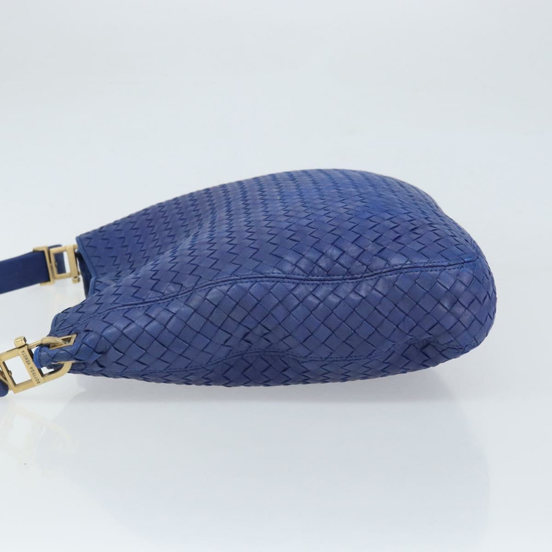 【日本直送】BOTTEGA VENETA INTRECCIATO 皮革肩背包 藍色 正品 168212V-3