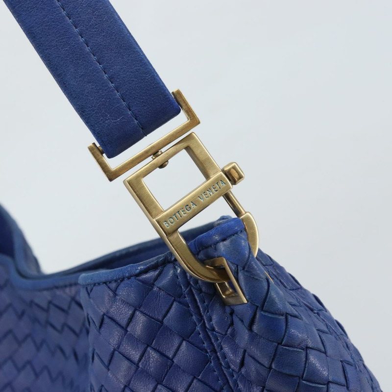 【日本直送】BOTTEGA VENETA INTRECCIATO 皮革肩背包 藍色 正品 168212V-8