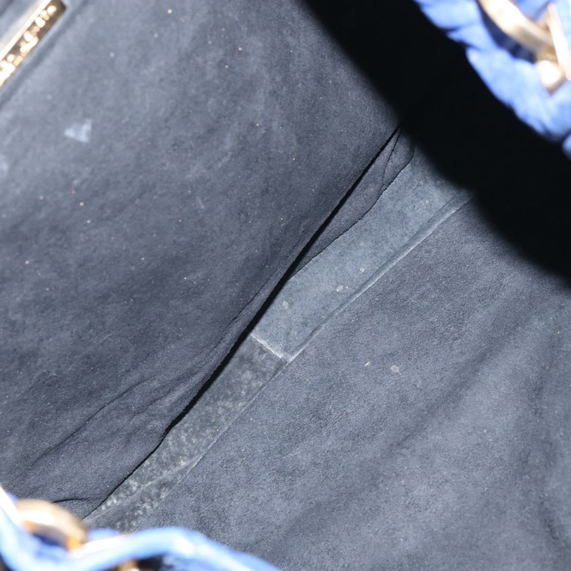 【日本直送】BOTTEGA VENETA INTRECCIATO 皮革肩背包 藍色 正品 168212V-9