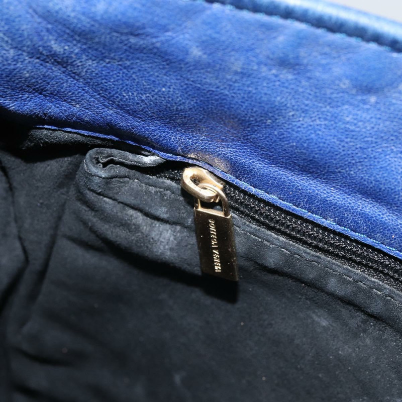 【日本直送】BOTTEGA VENETA INTRECCIATO 皮革肩背包 藍色 正品 168212V-20