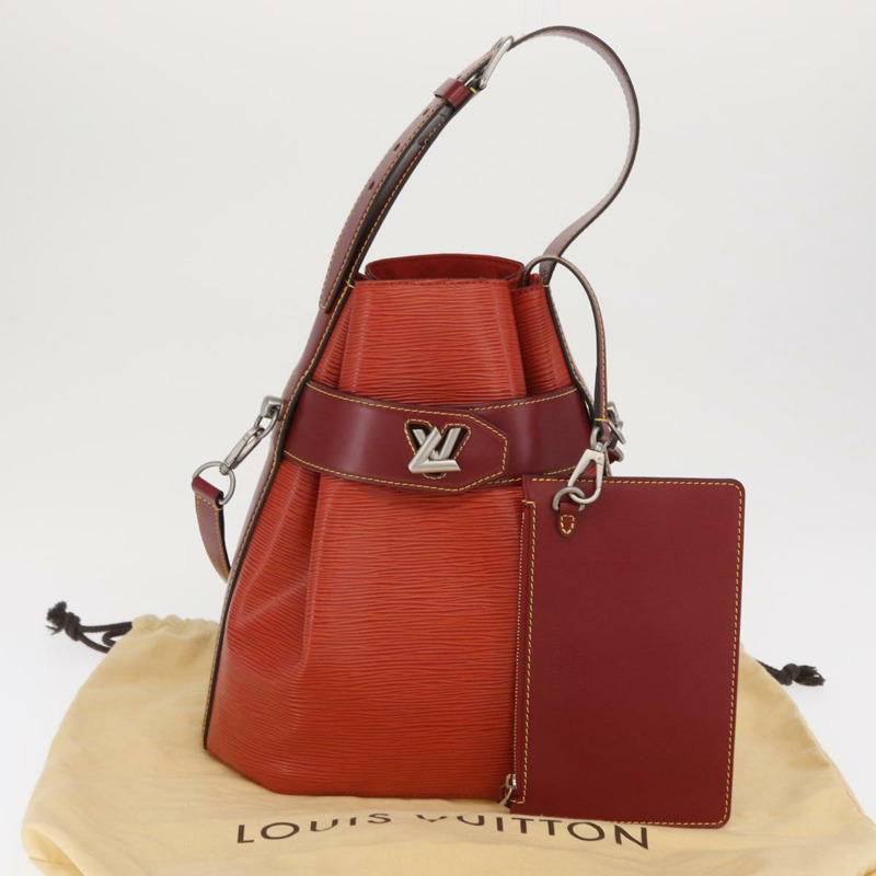 【日本直送】路易威登 Epi Twist 水桶肩背包 紅色銀色 M52927 LV 正品 167927V-11