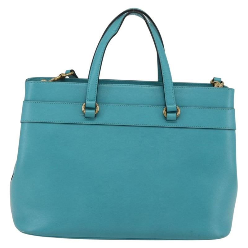 【日本直送】GUCCI 手提包 皮革 兩用 淺藍色 金色 319795 正品 168224V-1