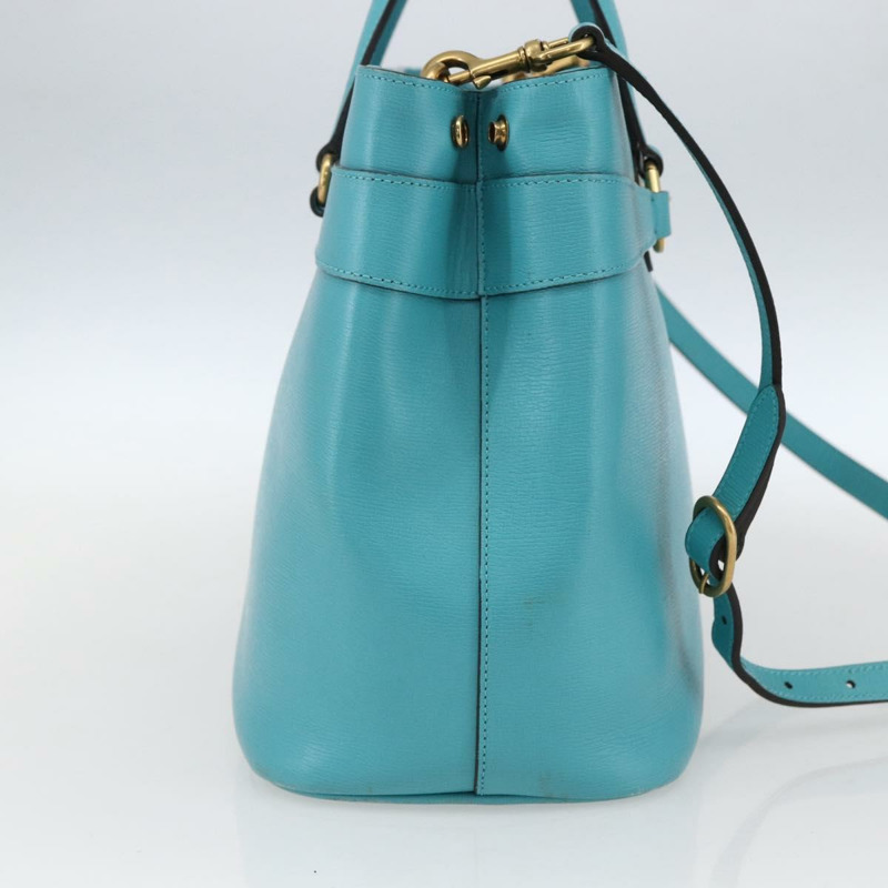 【日本直送】GUCCI 手提包 皮革 兩用 淺藍色 金色 319795 正品 168224V-2