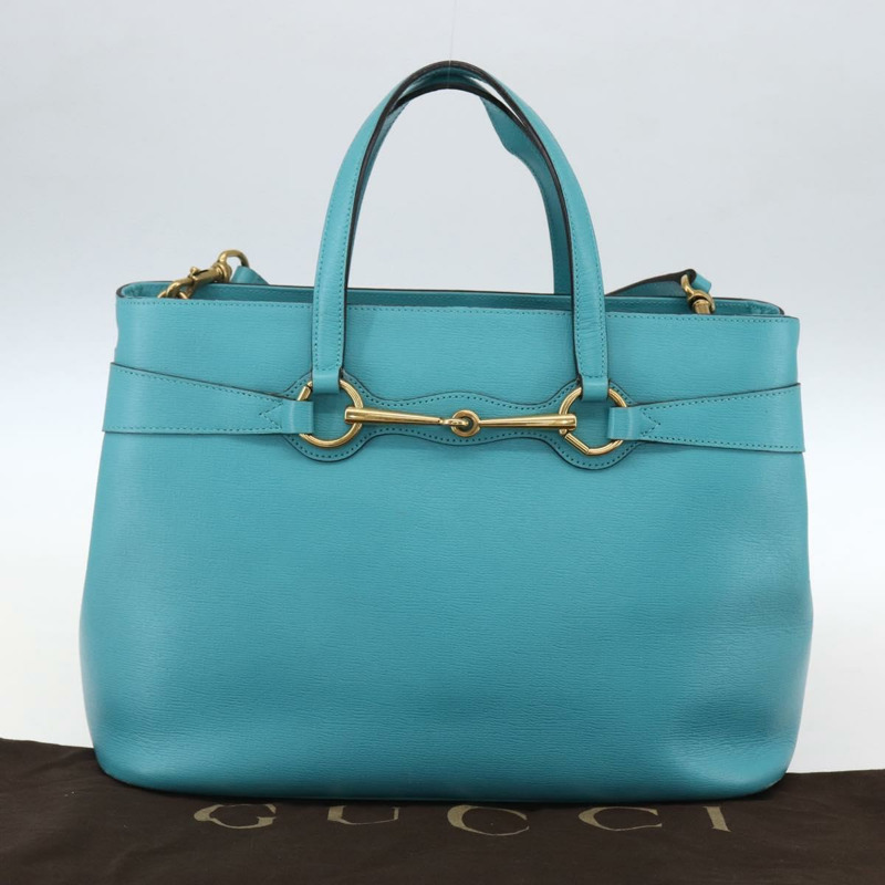 【日本直送】GUCCI 手提包 皮革 兩用 淺藍色 金色 319795 正品 168224V-11