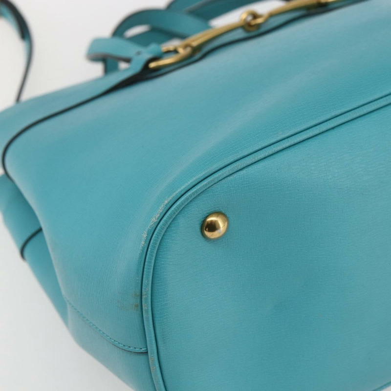 【日本直送】GUCCI 手提包 皮革 兩用 淺藍色 金色 319795 正品 168224V-16