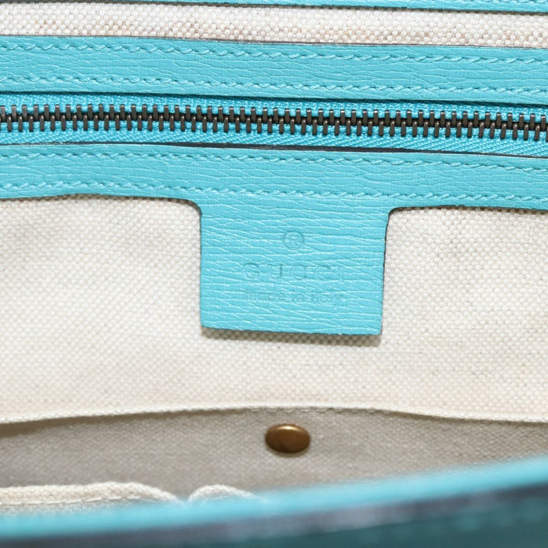 【日本直送】GUCCI 手提包 皮革 兩用 淺藍色 金色 319795 正品 168224V-18