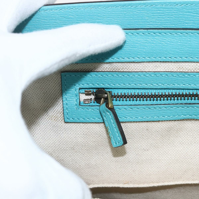 【日本直送】GUCCI 手提包 皮革 兩用 淺藍色 金色 319795 正品 168224V-19