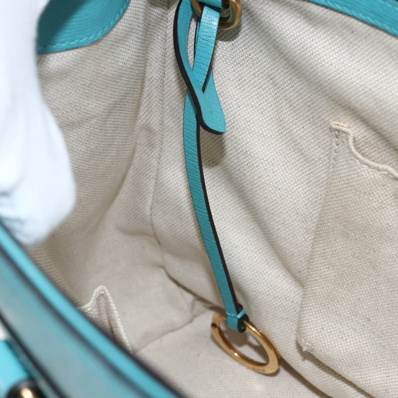 【日本直送】GUCCI 手提包 皮革 兩用 淺藍色 金色 319795 正品 168224V-26