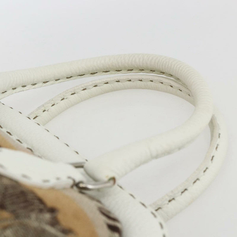 【日本直送】FENDI Celeria 手提包 帆布 米色 銀色 正品 168372V-13