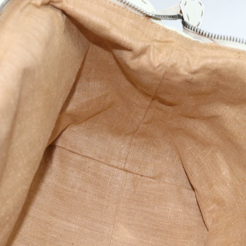 【日本直送】FENDI Celeria 手提包 帆布 米色 銀色 正品 168372V-21