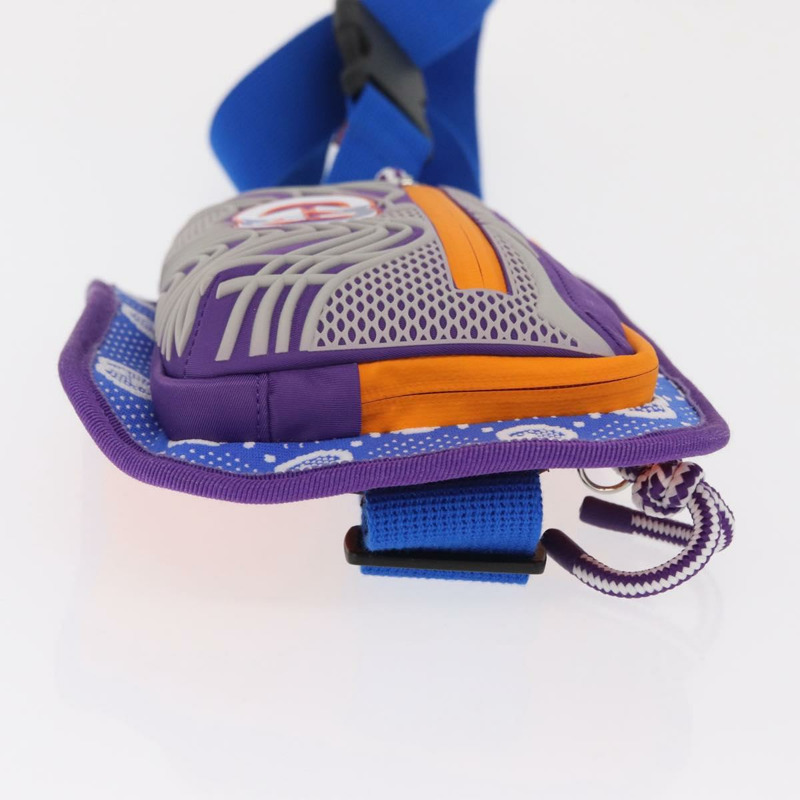 【日本直送】GUCCI 紫色銀色尼龍腰包 752102 正品 bs32891V-2