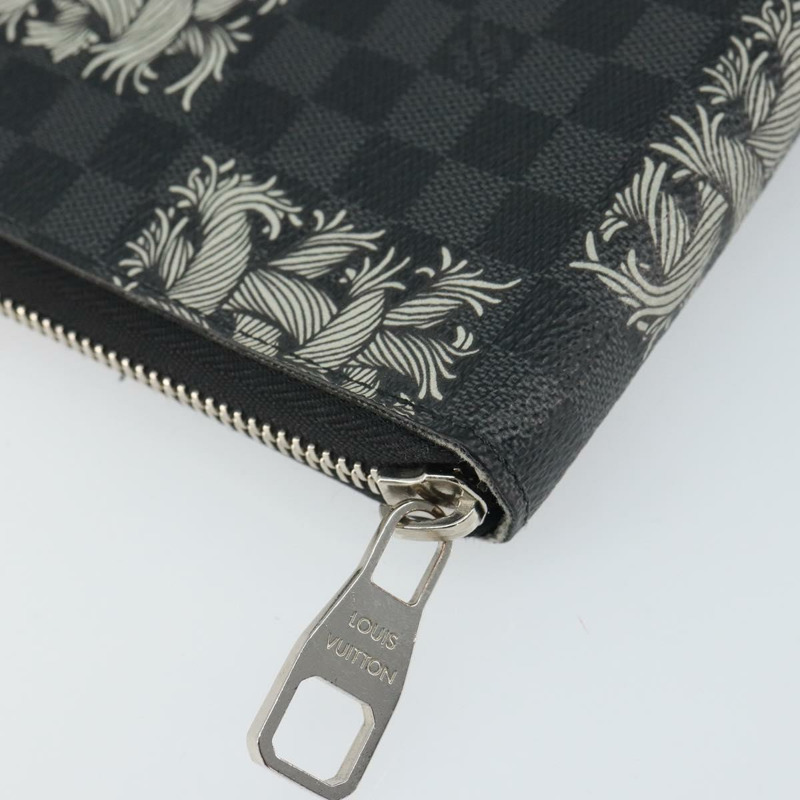 【日本直送】路易威登 Damier Graphite Zippy Organizer 長版皮夾 N61214 LV Auth bs32812-14