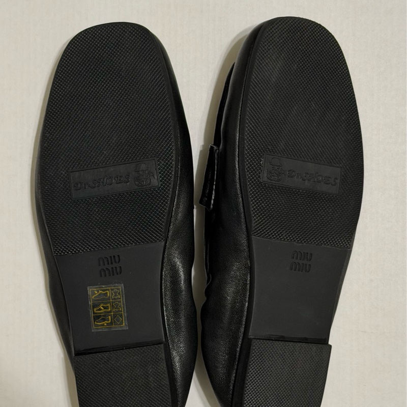 Miu Miu 納帕軟皮樂福鞋/EU35 黑色-1