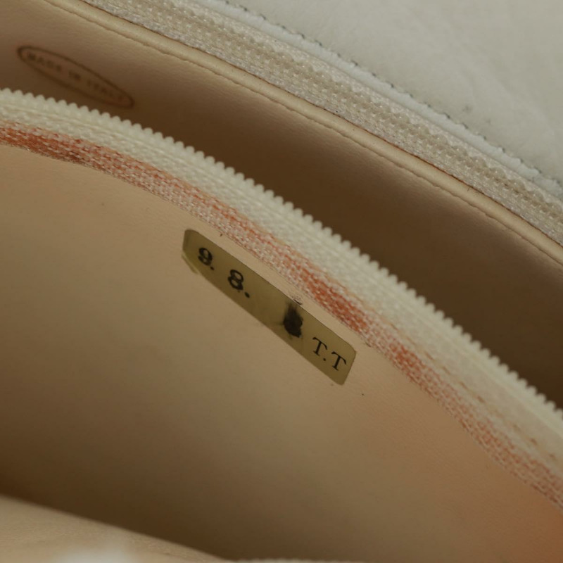 【日本直送】香奈兒 (CHANEL) 絎縫鏈條肩背包，羊皮材質，白色，金色，CC標誌，貨號168177V-8