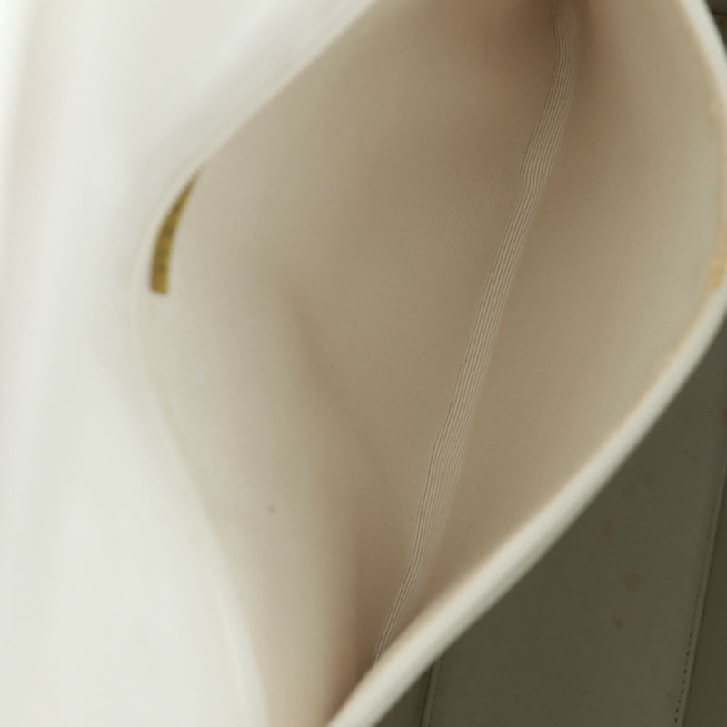 【日本直送】香奈兒 COCO 標誌鏈條肩背包 白色皮革 金色 CC 標誌 Auth 168138V-25