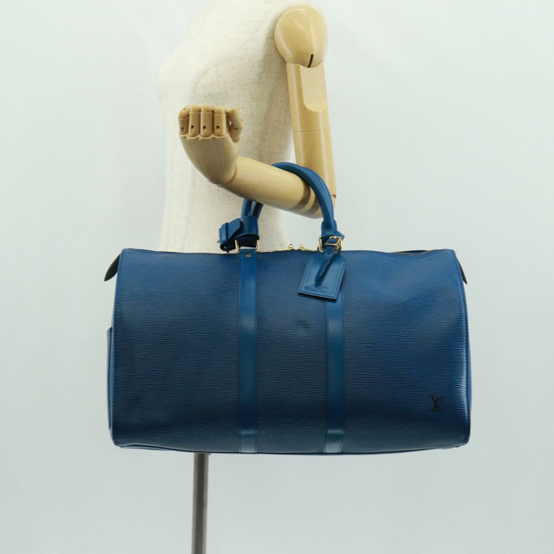 【日本直送】路易威登 Epi Keepall 45 波士頓包 藍色 M42975 LV 正品 168143V-22