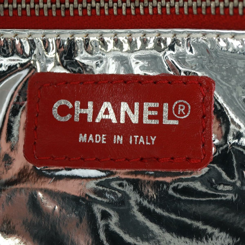 【日本直送】香奈兒 (CHANEL) 鏈條巧克力棒系列單背包 No5 帆布 白色 銀色 CC 標誌 Auth 168140V-20